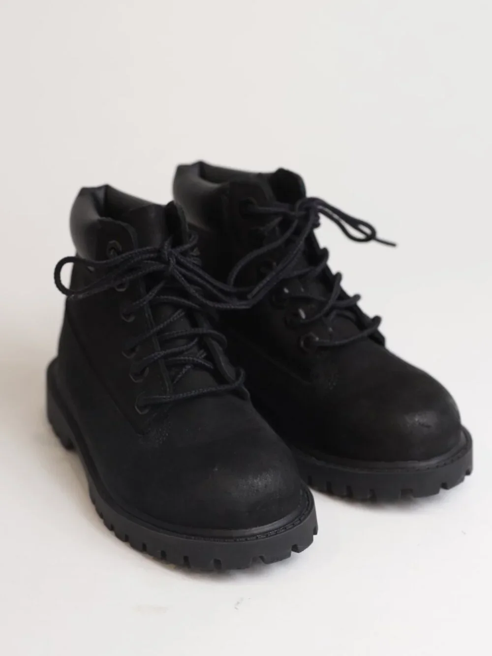 Timberland Toddler Premium 6in Waterproof Boots - Black Nubuck Size US 9